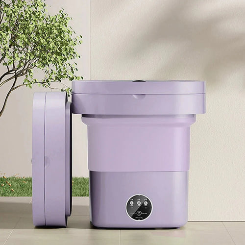 10L Portable Folding Washing Machine with Timer | RV, Camping & Apartment Laundry