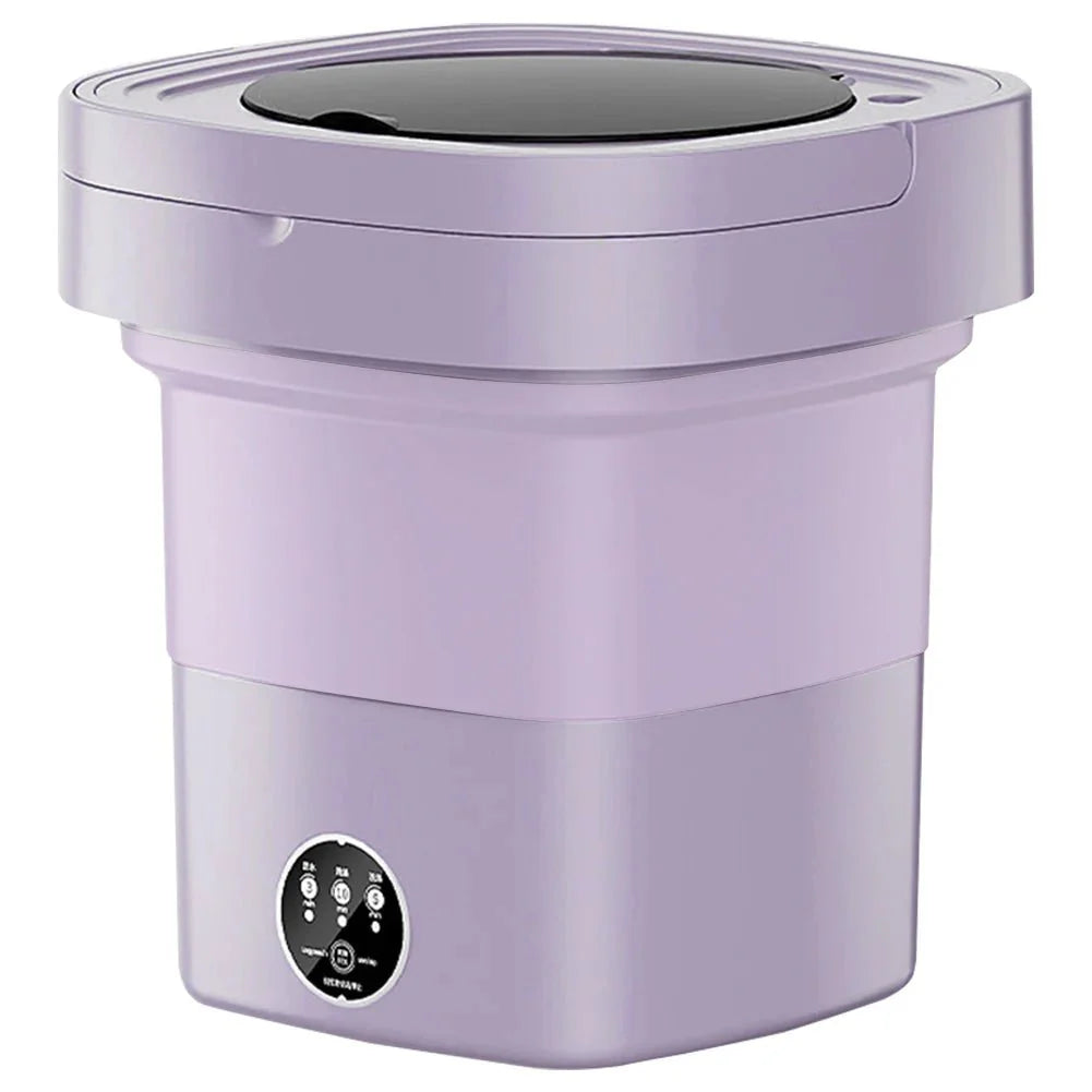 10L Portable Folding Washing Machine with Timer | RV, Camping & Apartment Laundry