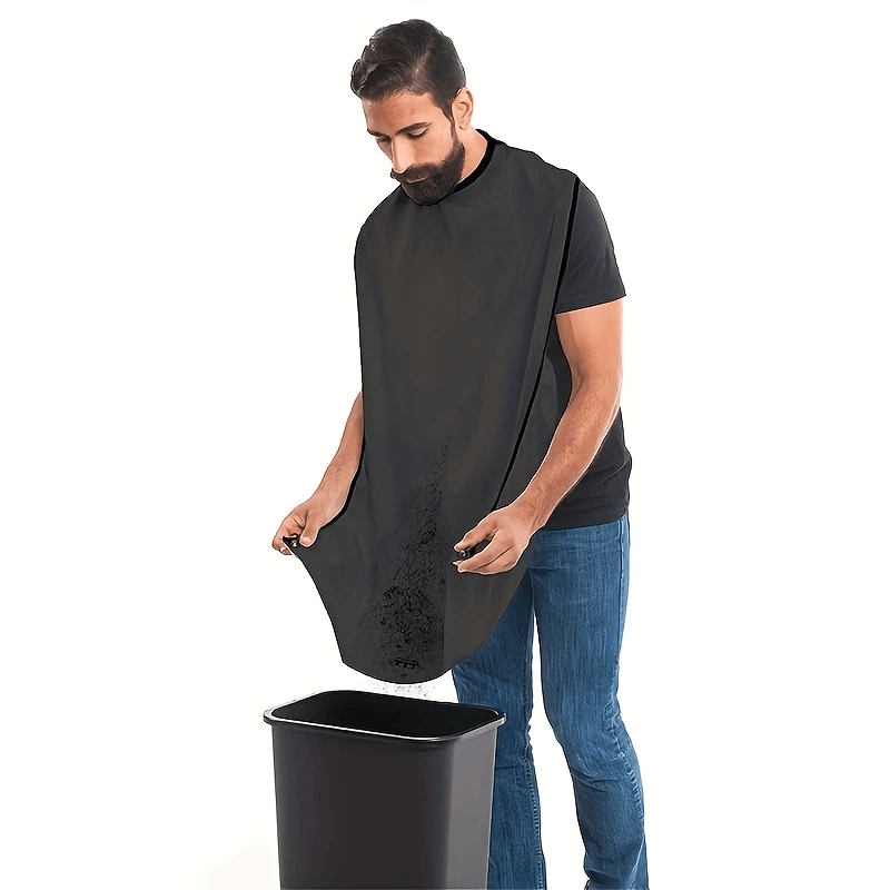 Men's Shaving Apron – Hair Catcher Bib & Shaving Organizer