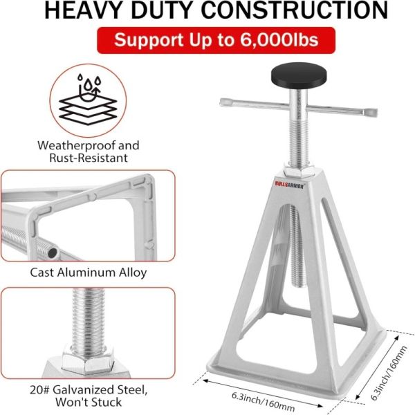 4-Pack 6,000 lbs Adjustable RV Stabilizer Jacks (11-17")