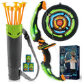 Light-Up Archery Play Kit with Suction Cup Arrows (Blue/Green)