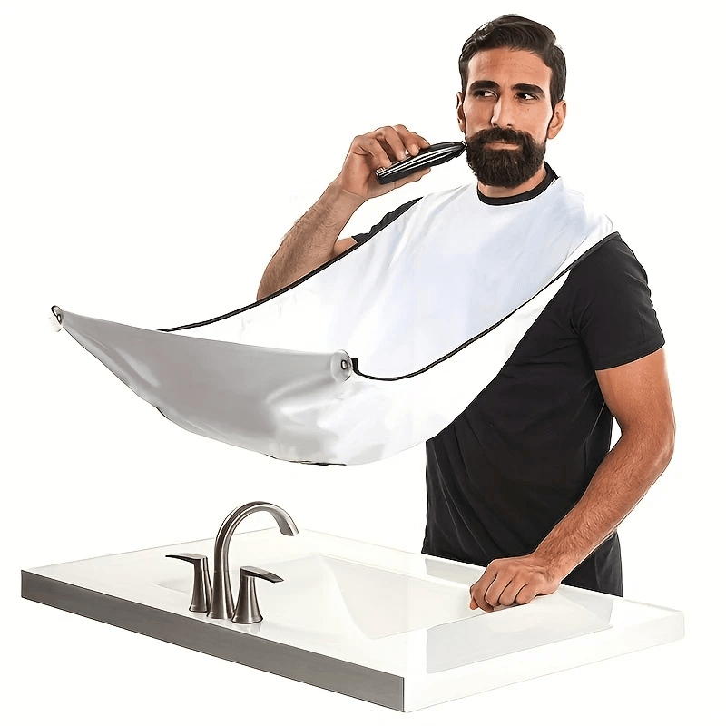 Men's Shaving Apron – Hair Catcher Bib & Shaving Organizer