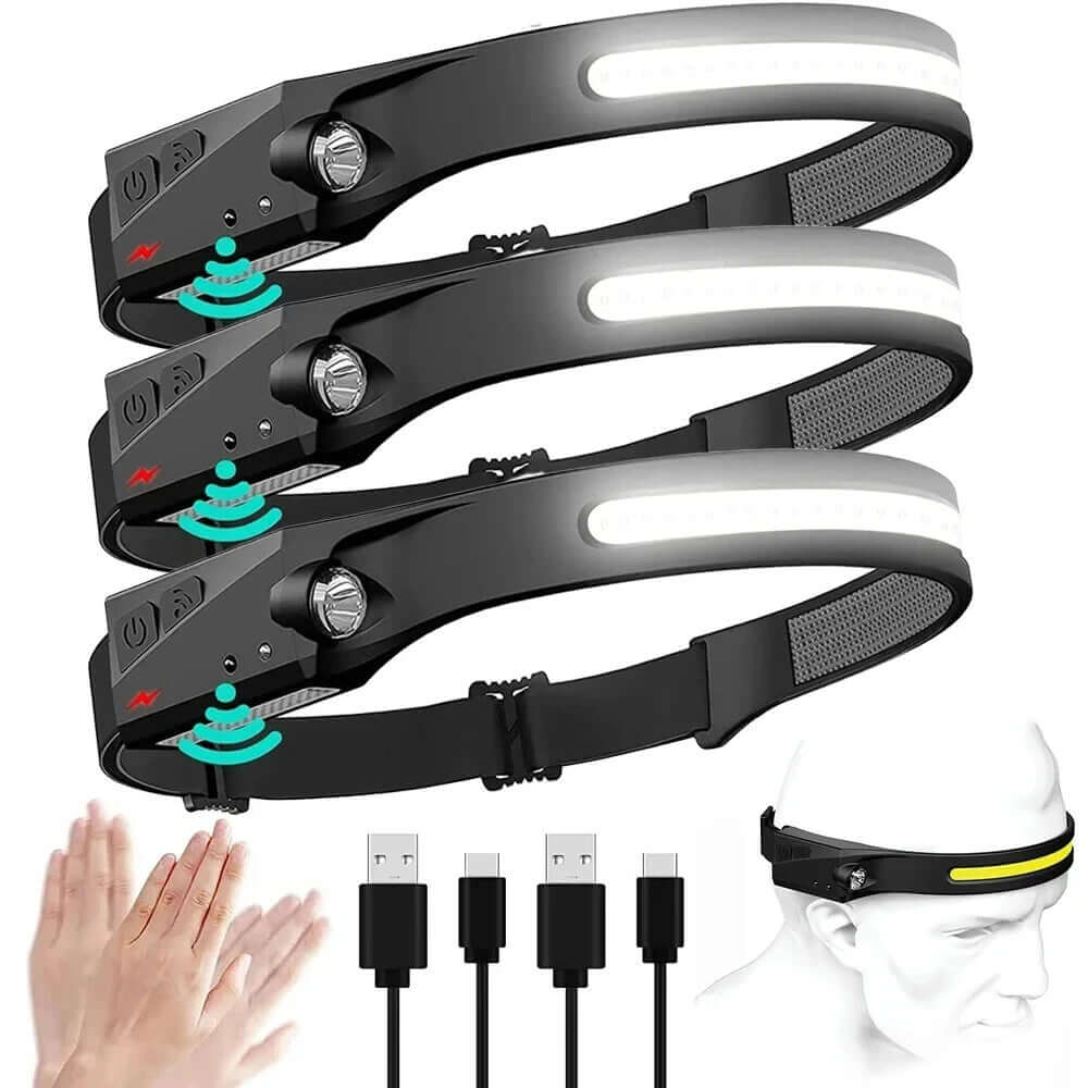Headlamp USB Rechargeable LED  Waterproof