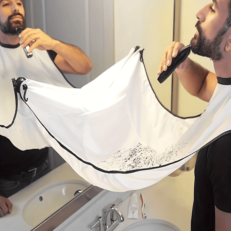 Men's Shaving Apron – Hair Catcher Bib & Shaving Organizer