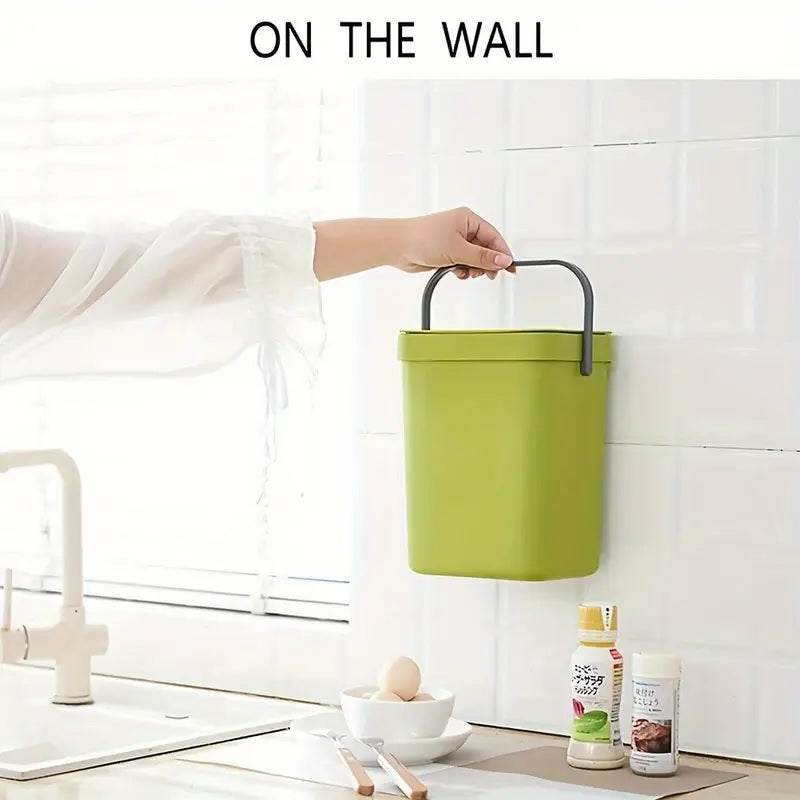 Space Saving Trash Can with Silent Lid