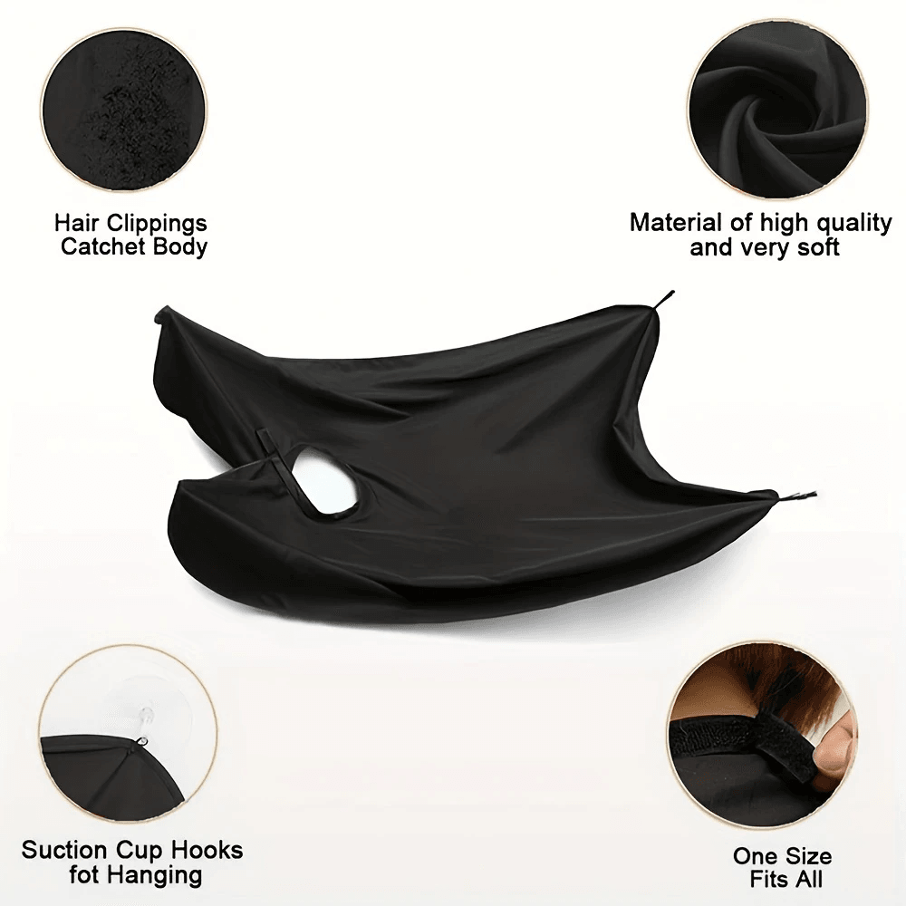 Men's Shaving Apron – Hair Catcher Bib & Shaving Organizer