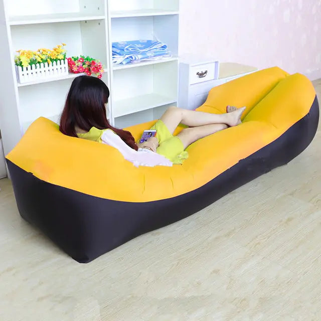 Inflatable Lounger Sofa Bed – Portable Air Couch for Camping, Beach & Outdoor Use