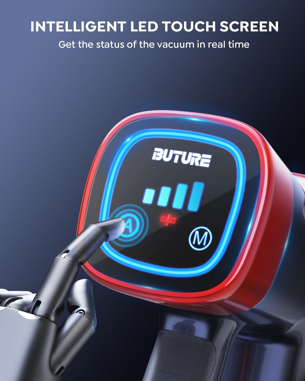 Buture VC50 Red Cordless Vacuum Cleaner