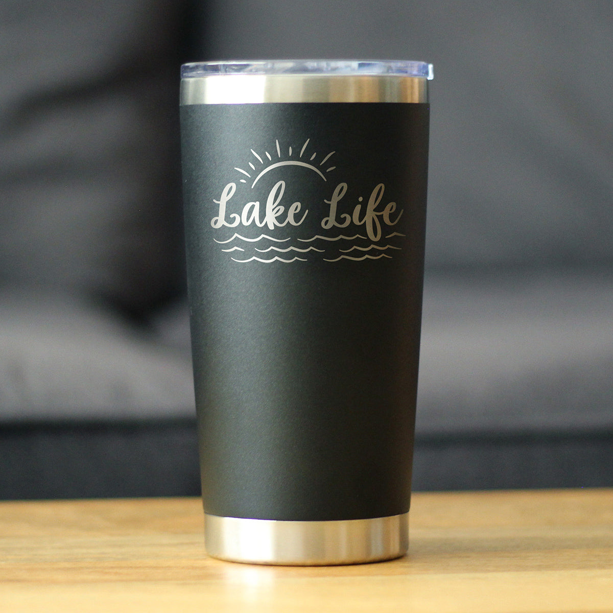 Lake Life - Insulated Coffee Tumbler Cup with Sliding Lid