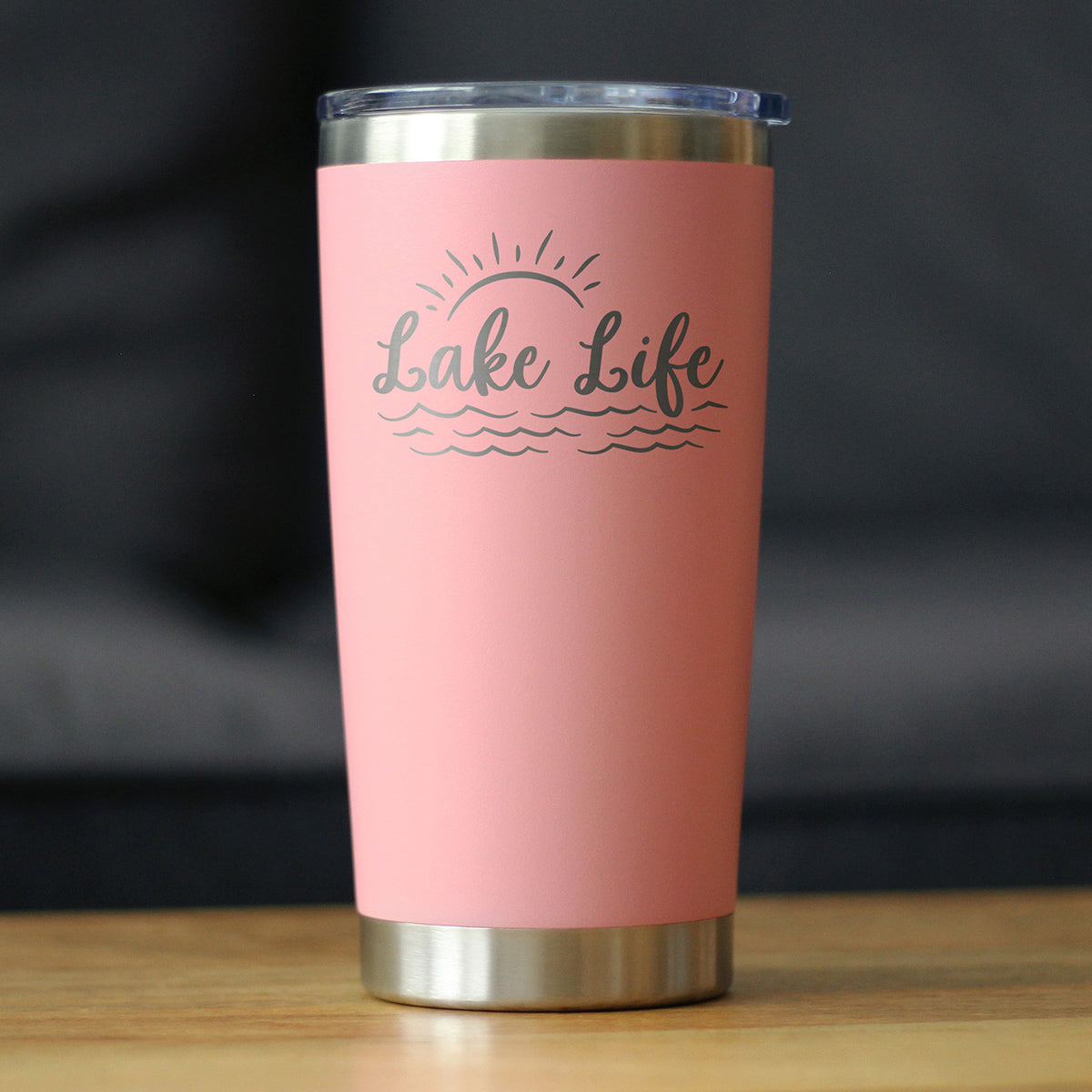 Lake Life - Insulated Coffee Tumbler Cup with Sliding Lid
