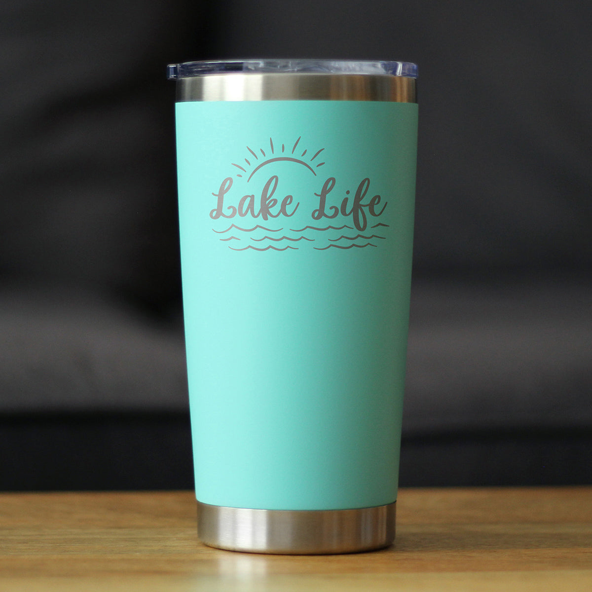 Lake Life - Insulated Coffee Tumbler Cup with Sliding Lid