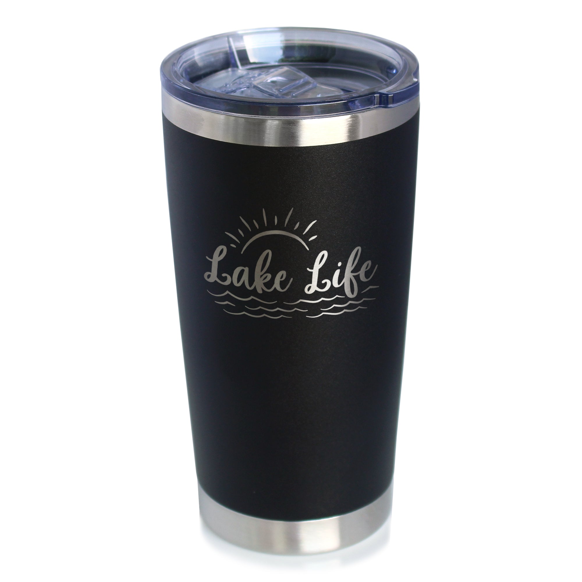 Lake Life - Insulated Coffee Tumbler Cup with Sliding Lid