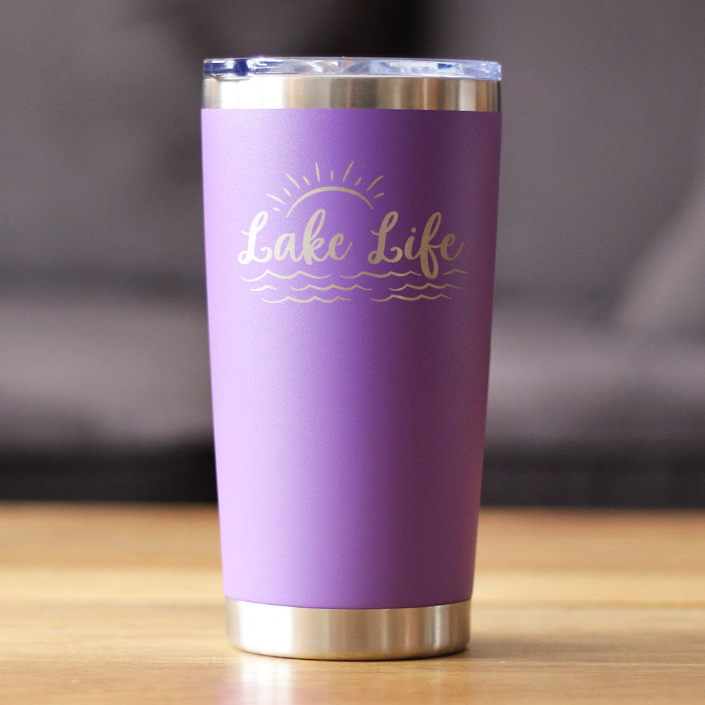 Lake Life - Insulated Coffee Tumbler Cup with Sliding Lid