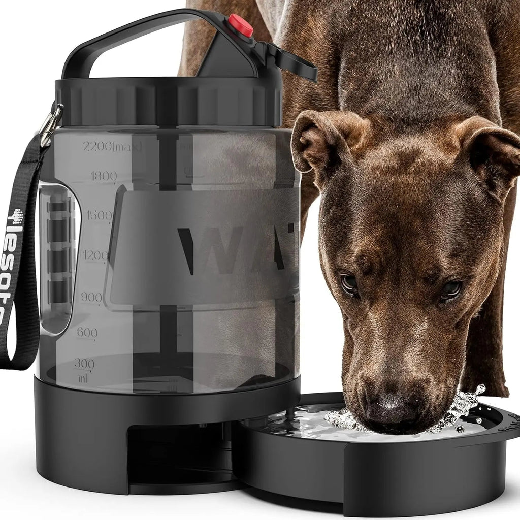 Dog Travel Water Bottle Portable Leak Proof Bowl Dispenser Large Dogs Hiking