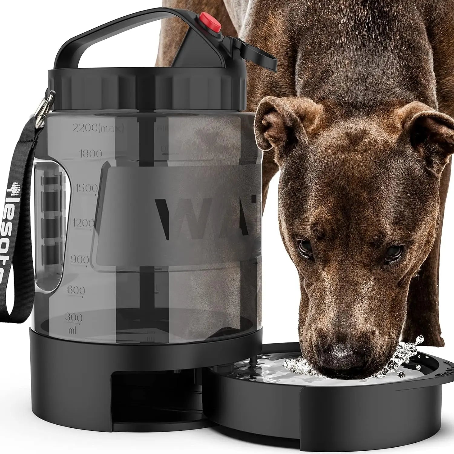 Dog Travel Water Bottle Portable Leak Proof Bowl Dispenser Large Dogs Hiking