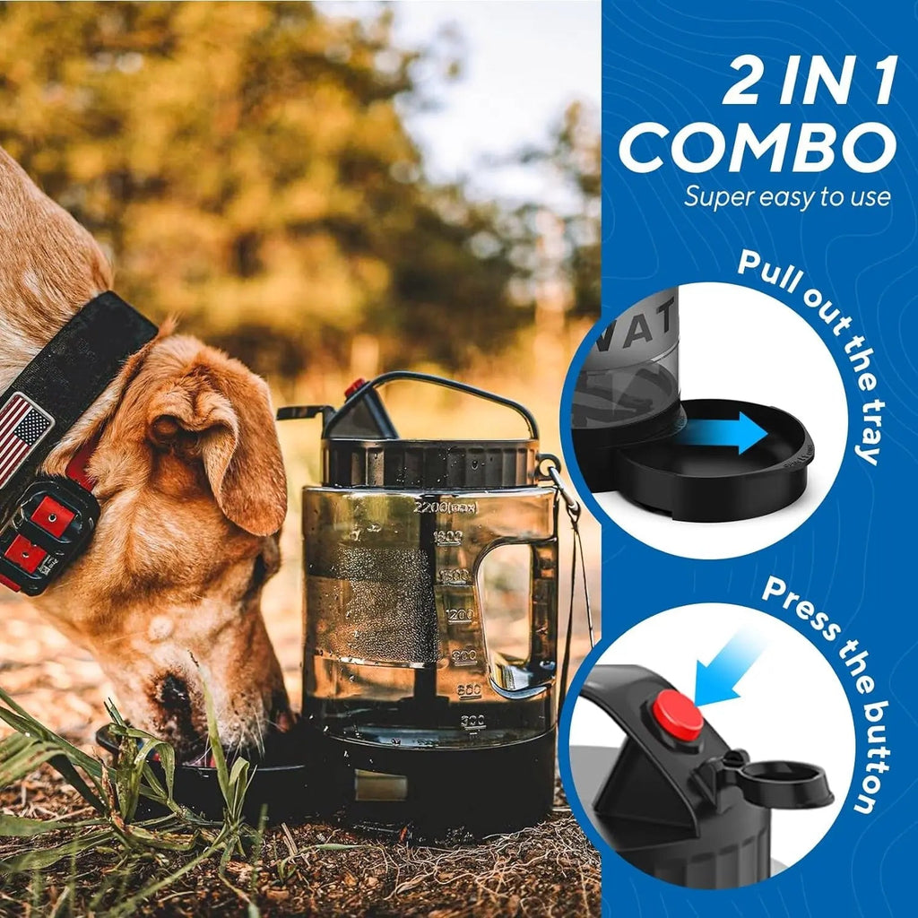 Dog Travel Water Bottle Portable Leak Proof Bowl Dispenser Large Dogs Hiking