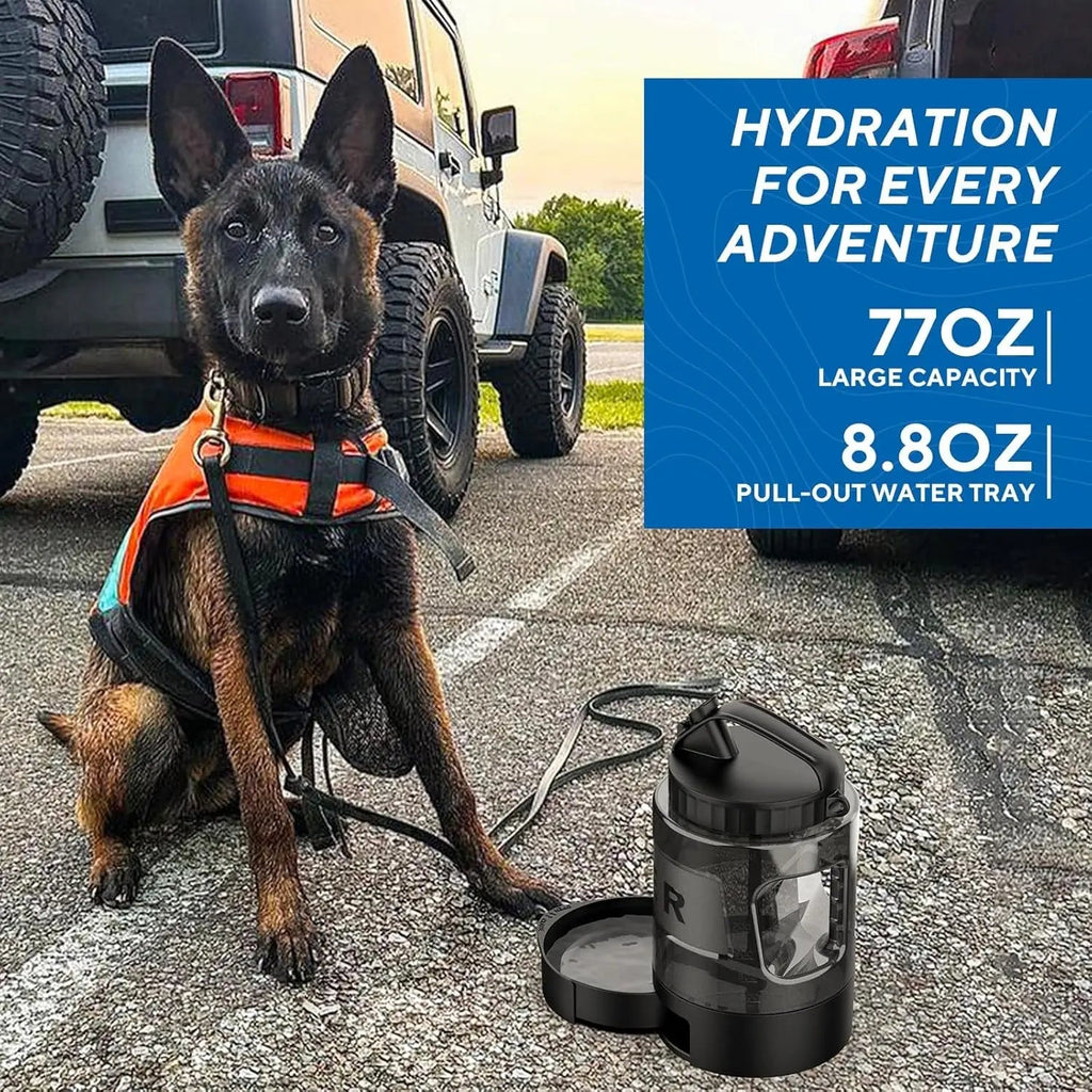 Dog Travel Water Bottle Portable Leak Proof Bowl Dispenser Large Dogs Hiking