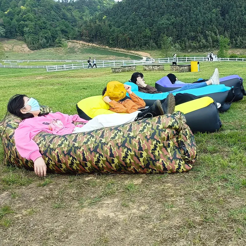 Inflatable Lounger Sofa Bed – Portable Air Couch for Camping, Beach & Outdoor Use