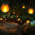Waterproof Solar Flickering Flame Lantern Lights