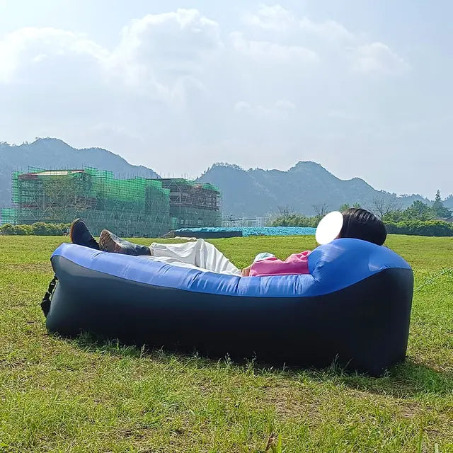Inflatable Lounger Sofa Bed – Portable Air Couch for Camping, Beach & Outdoor Use