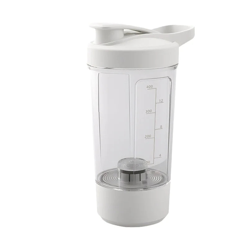 Electric Protein Shaker Bottle 400ML – USB Rechargeable Blender Cup