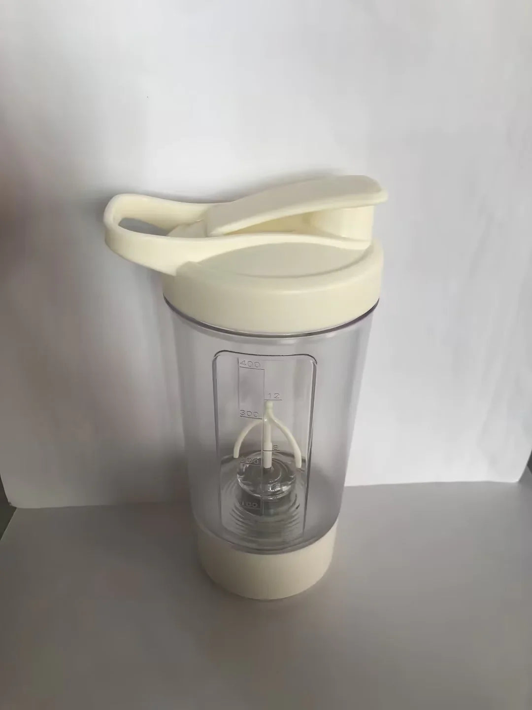 Electric Protein Shaker Bottle 400ML – USB Rechargeable Blender Cup