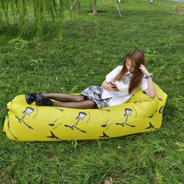 Inflatable Lounger Sofa Bed – Portable Air Couch for Camping, Beach & Outdoor Use