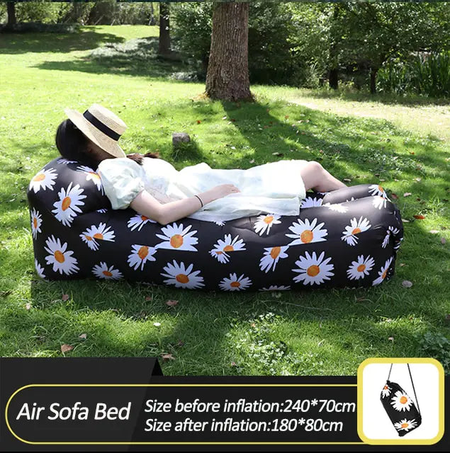 Inflatable Lounger Sofa Bed – Portable Air Couch for Camping, Beach & Outdoor Use