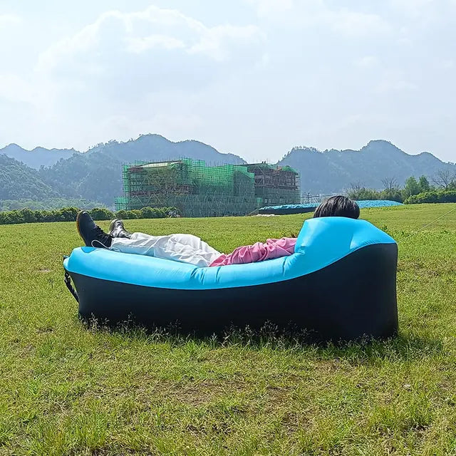 Inflatable Lounger Sofa Bed – Portable Air Couch for Camping, Beach & Outdoor Use