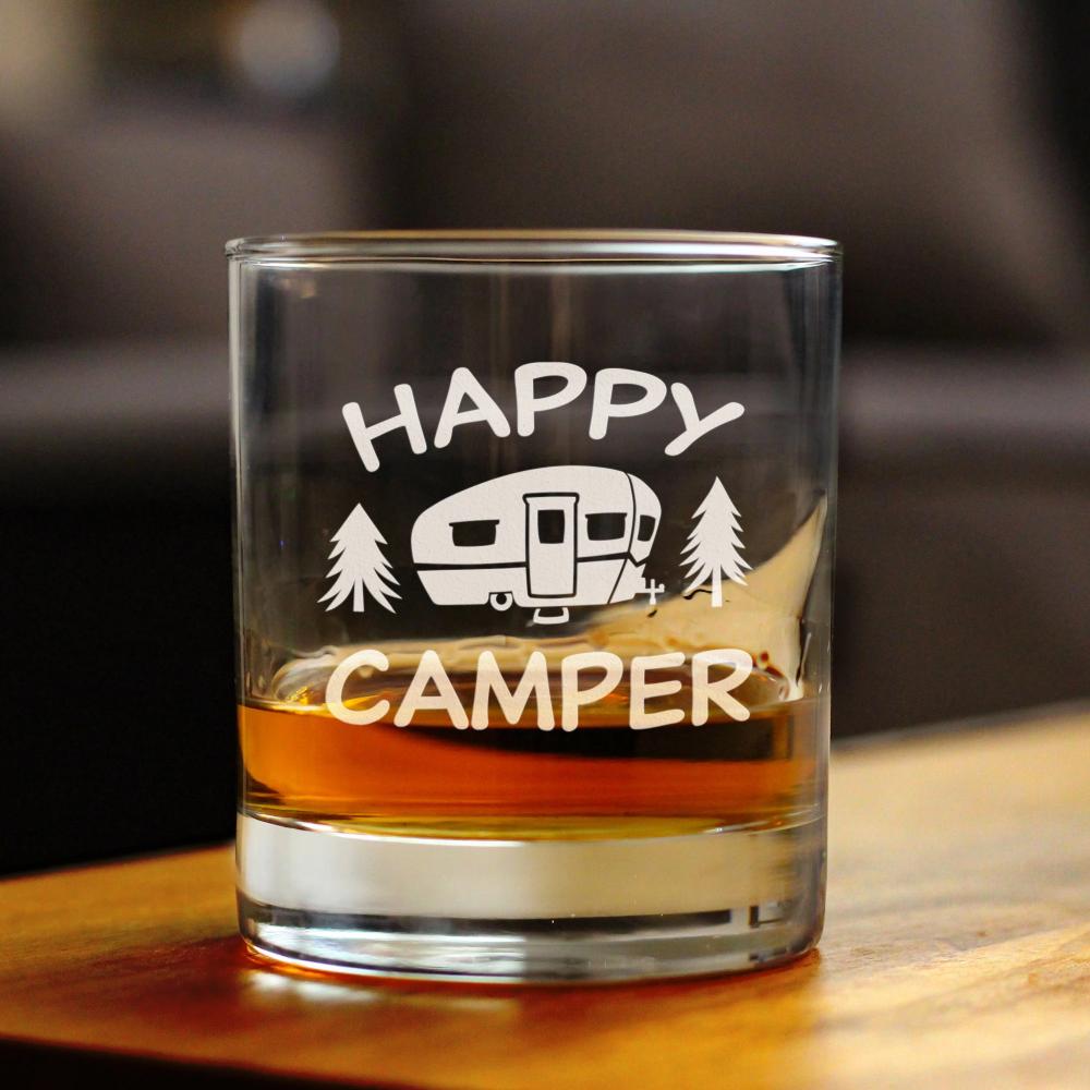 Happy Camper - Whiskey Rocks Glass