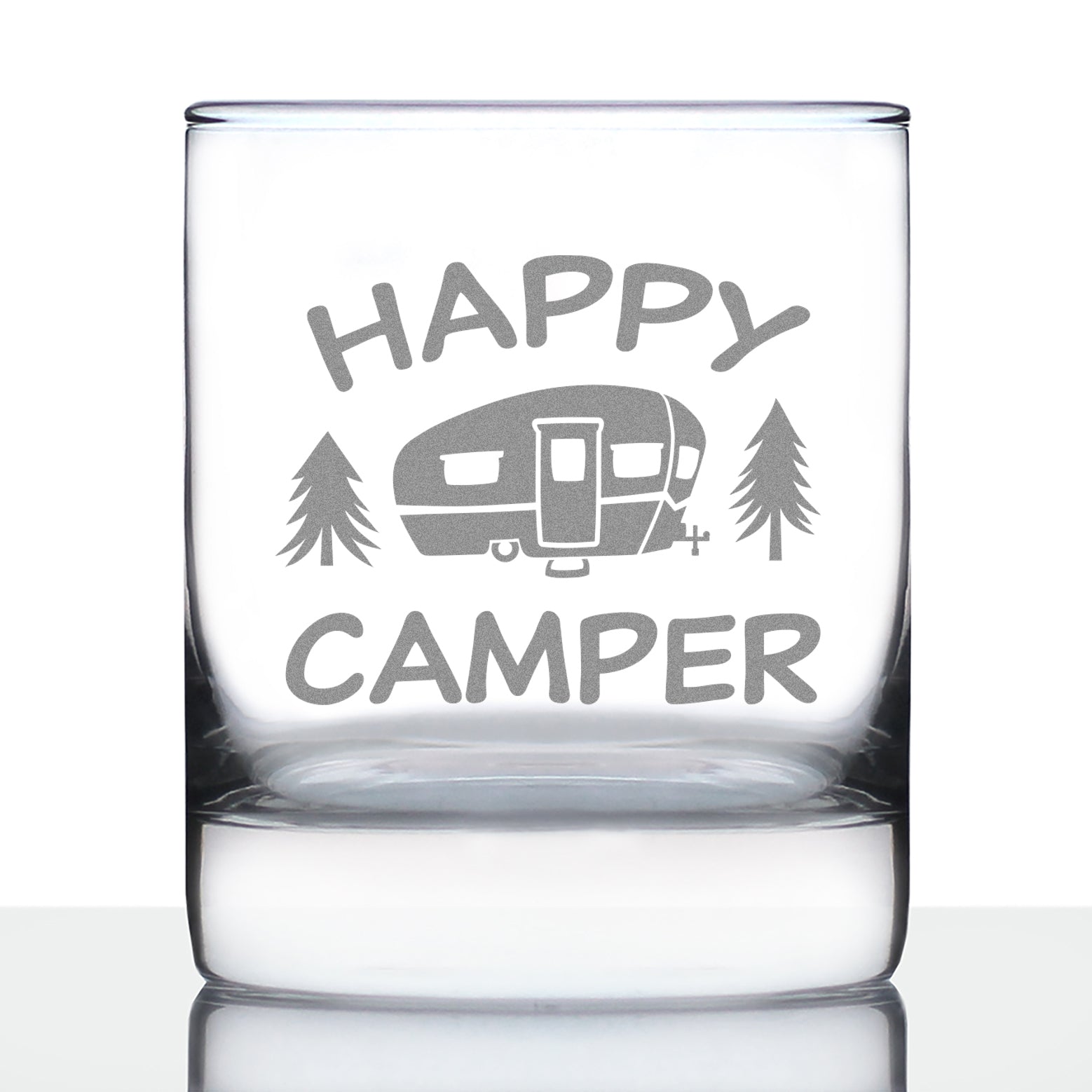 Happy Camper - Whiskey Rocks Glass