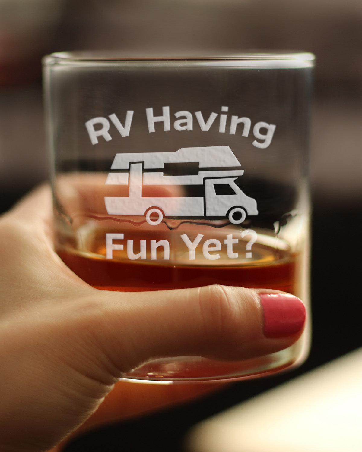 RV Having Fun Yet - Whiskey Rocks Glass
