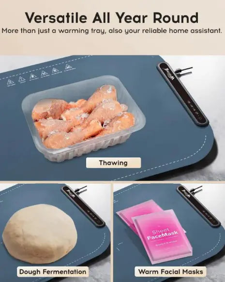 Willing 250W Portable Food Warming Mat – Navy Blue