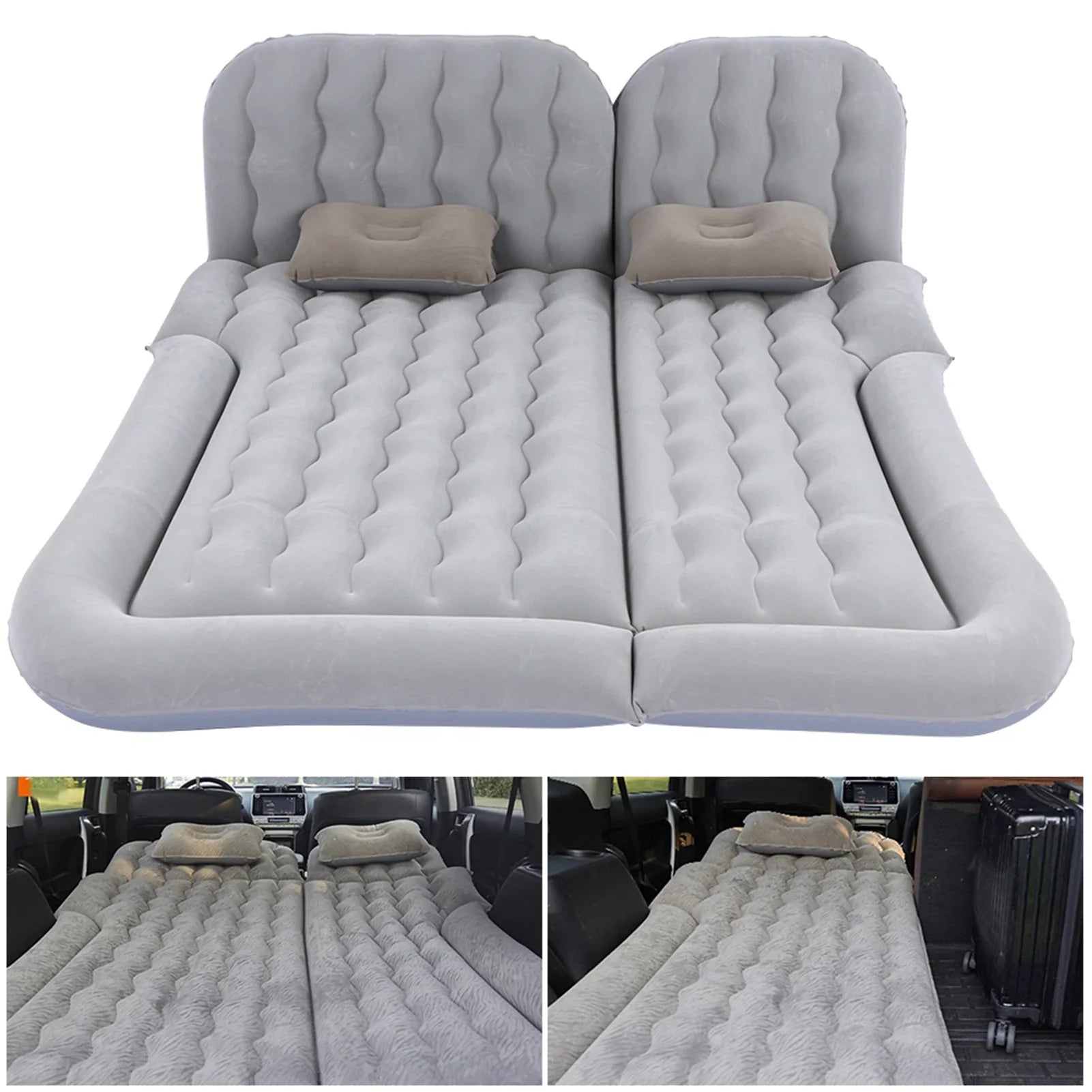 2-In-1 Inflatable Travel Mattress with Pump