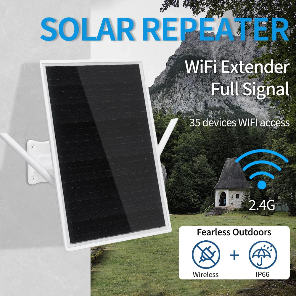 Solar-Powered WiFi Extender | 300Mbps Outdoor WiFi Repeater for RV & Camping