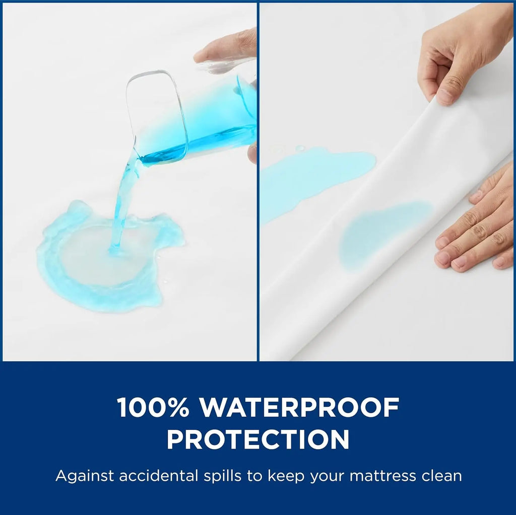 Bedsure Waterproof Zippered Mattress Protector | 6-Sided 12" Deep Encasement