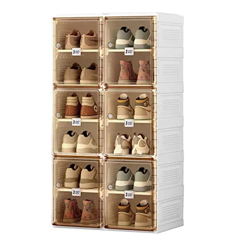 Portable Folding Shoe Cabinet Storage Box | 8-20 Grid Organizer