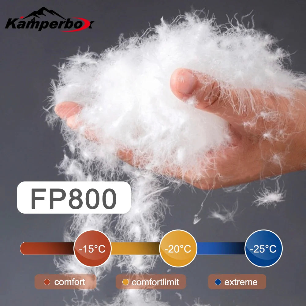 Kamperbox MP8000 Ultralight Winter Down Sleeping Bag – -25°C Rated