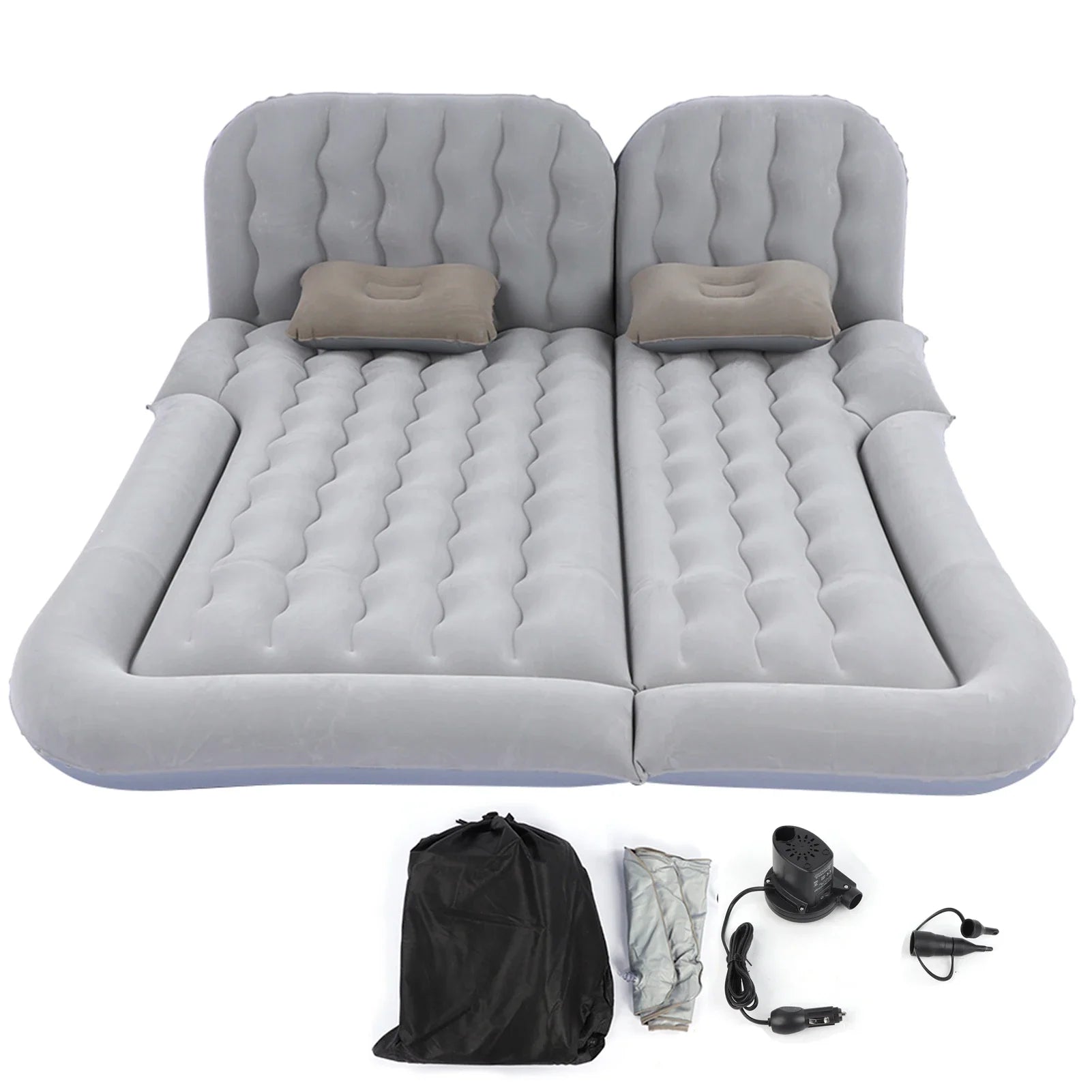 2-In-1 Inflatable Travel Mattress with Pump