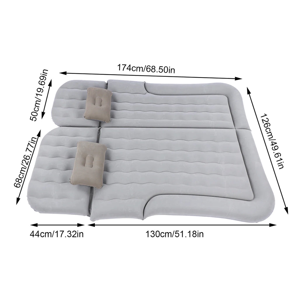 2-In-1 Inflatable Travel Mattress with Pump