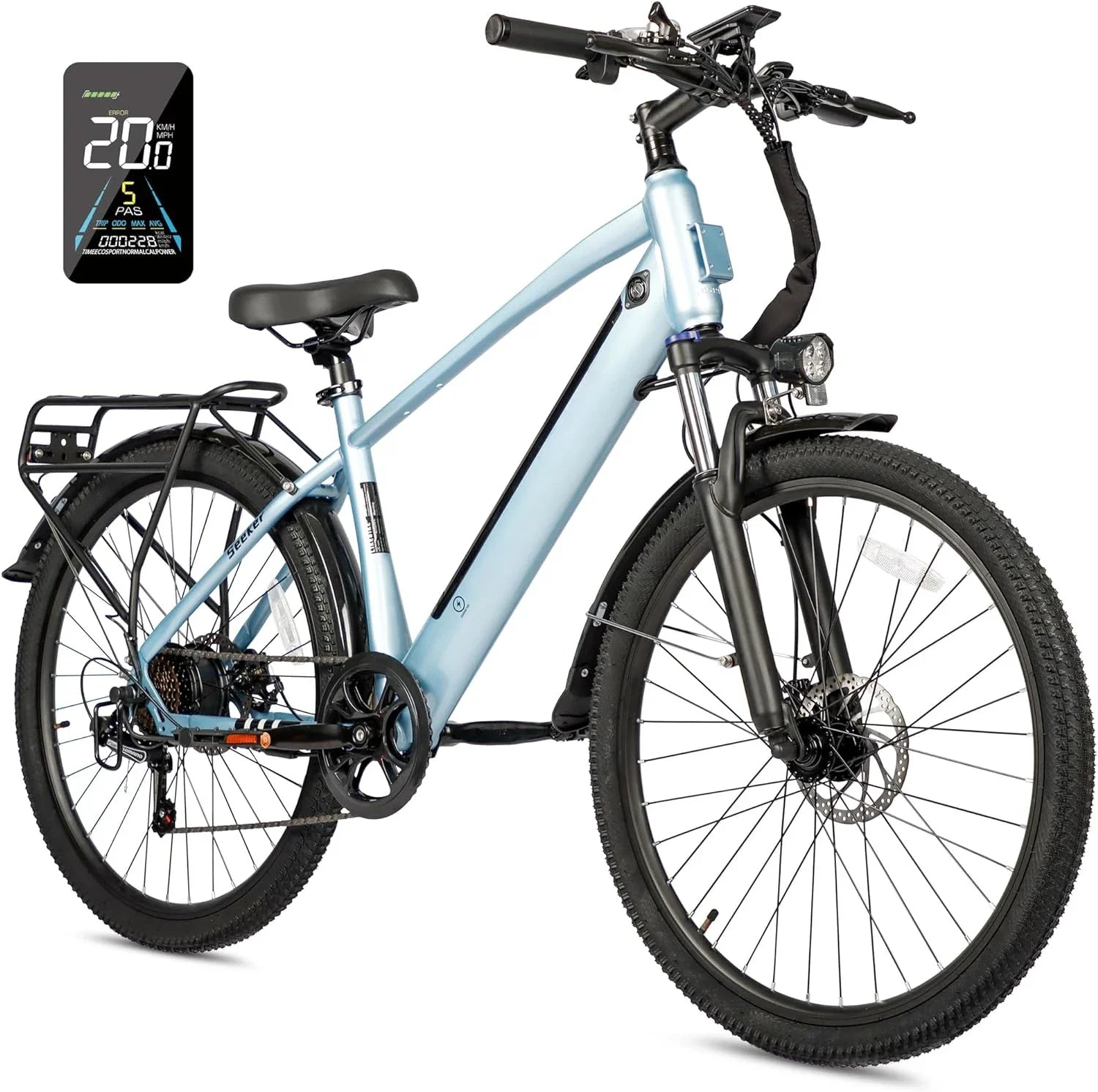 26" Electric Bike for Adults | 500W Motor, 35-Mile Range, 20MPH
