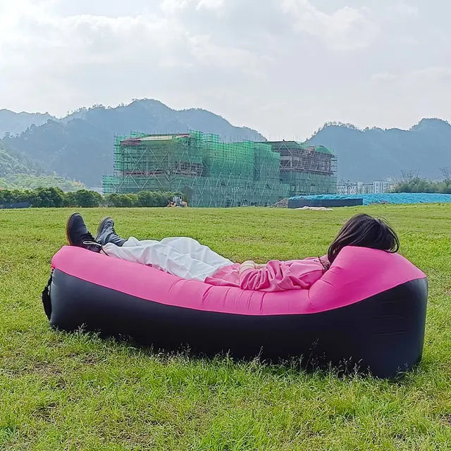 Inflatable Lounger Sofa Bed – Portable Air Couch for Camping, Beach & Outdoor Use