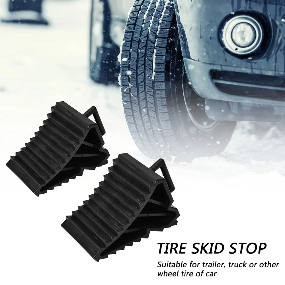 Tire Slip Stopper Wheel Chock | Universal Vehicle Safety Wedge