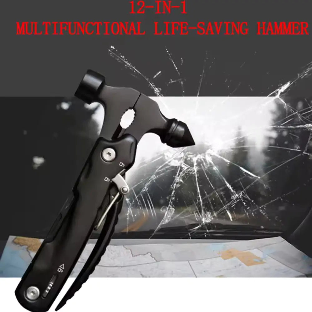 Multi-Tool Hammer Hatchet with Knife, Saw & Mini Claw