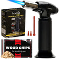 Butane Torch with Adjustable Flame | Smoking Gun Torch with Wood Chips