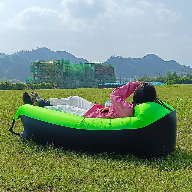 Inflatable Lounger Sofa Bed – Portable Air Couch for Camping, Beach & Outdoor Use