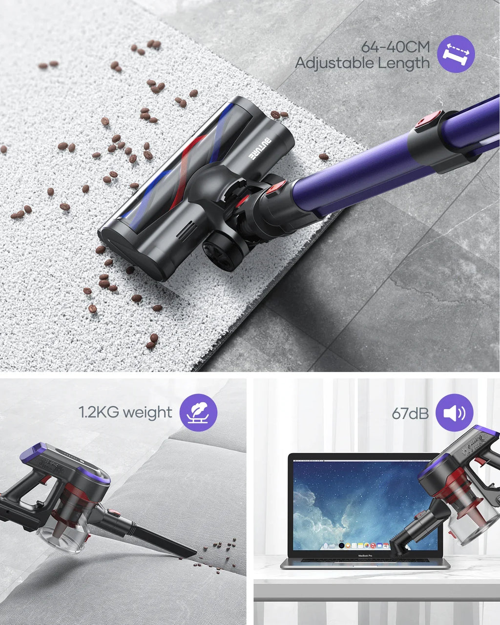Buture JR400 Cordless Vacuum Cleaner