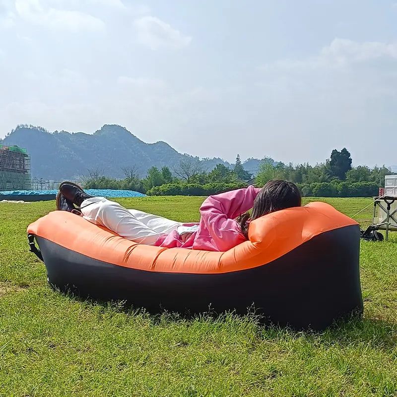 Inflatable Lounger Sofa Bed – Portable Air Couch for Camping, Beach & Outdoor Use