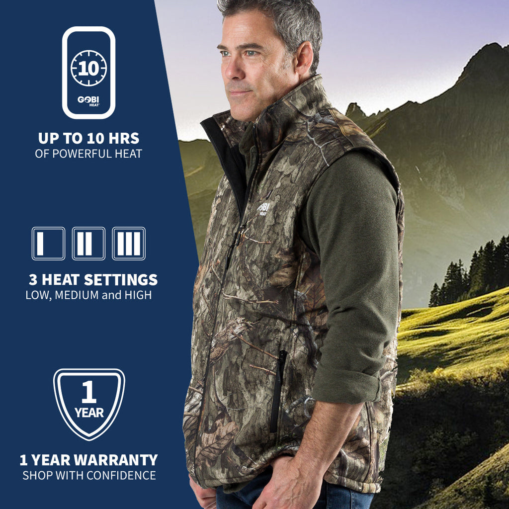 Colorado Men’s Heated Hunting Vest - Available in Mossy Oak® and Real Tree®