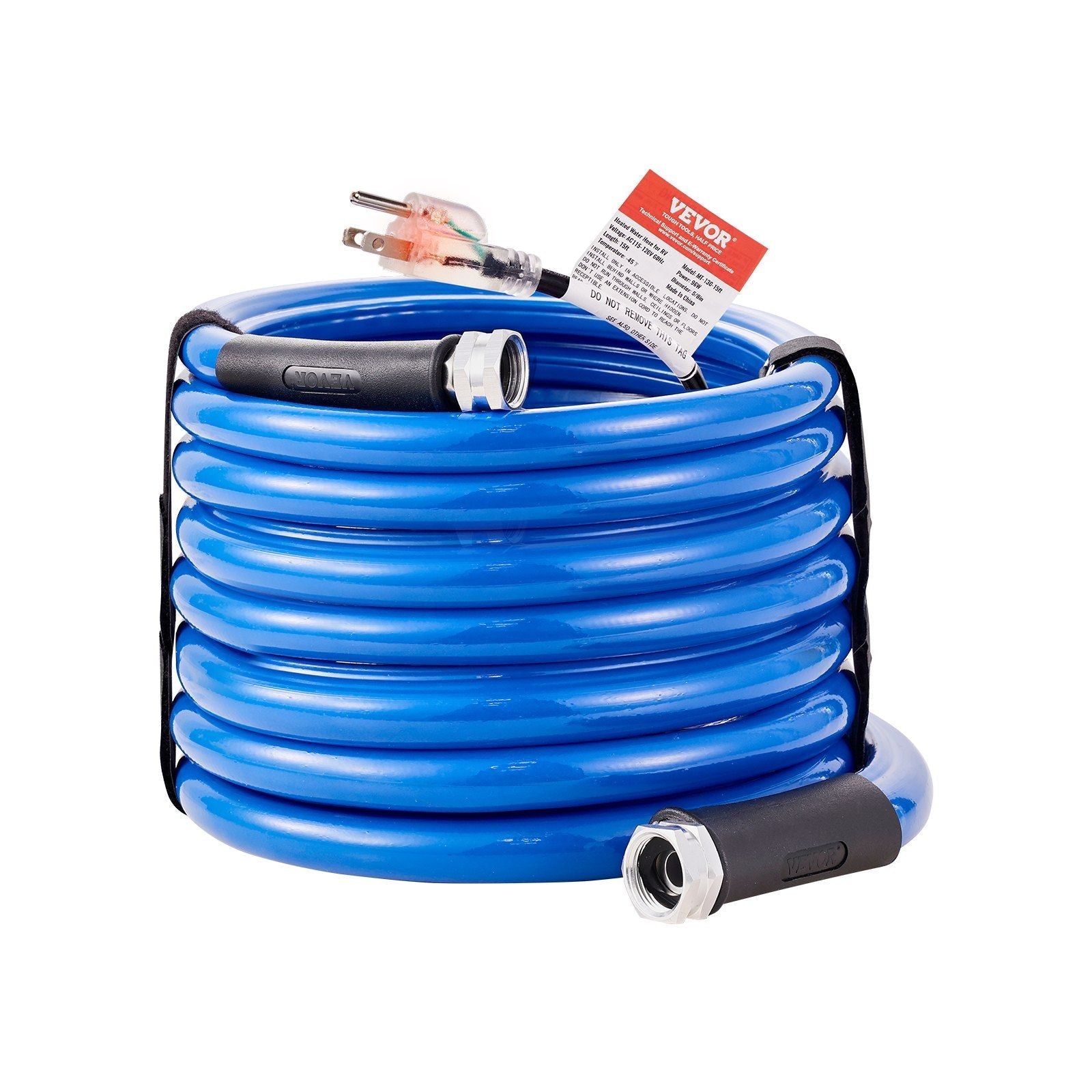 30ft Heated Water Hose 5/8" I.D. with 3/4" GHT Adapter